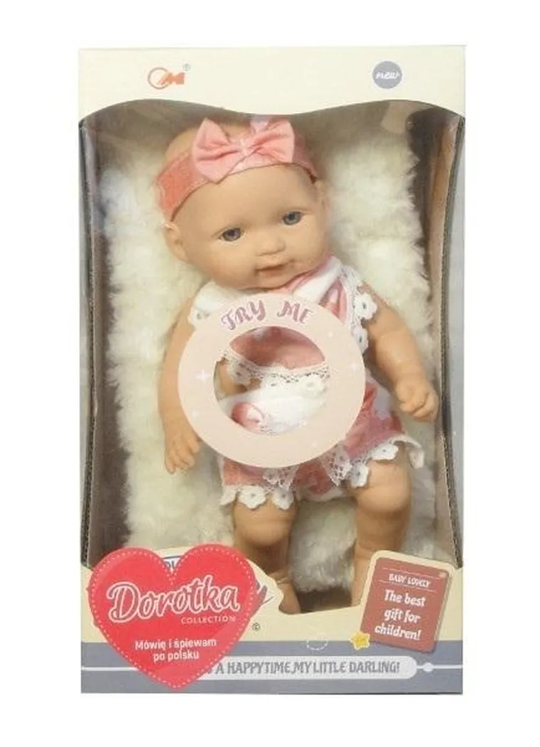 Swede, Dorotka, lalka śpiewająca i mówiąca po polsku, 28 cm