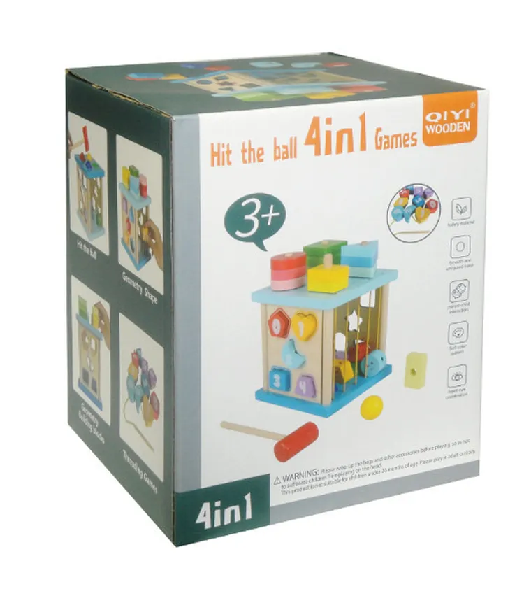 Swede, drewniany sorter z klockami