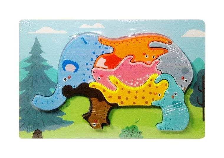 Swede, dzikie zwierzęta, puzzle drewniane