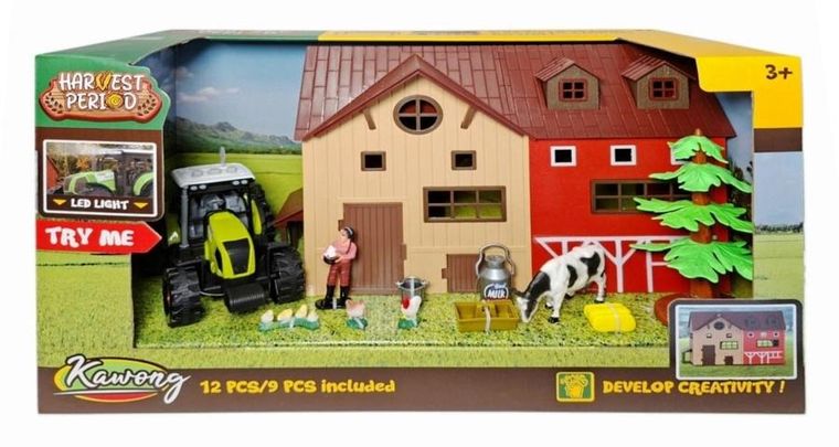 Swede, Farma, domek z traktorem i figurkami