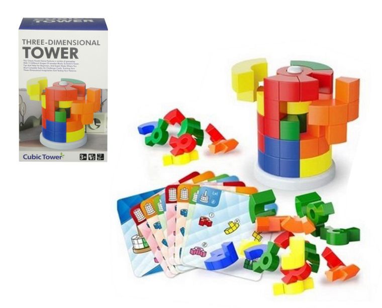 Swede, gra z klocków wieża, układanka logiczna