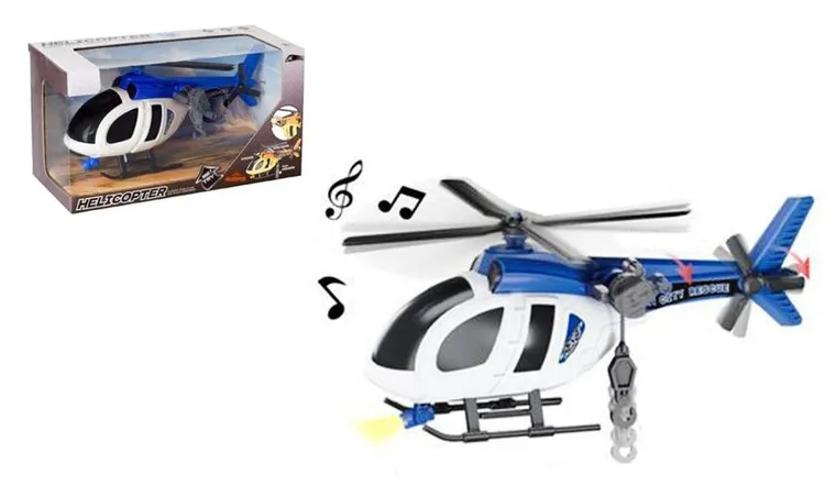 Swede, helikopter policyjny, pojazd interaktywny