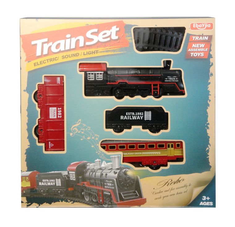 Swede, kolejka retro, z dźwiękami i światłem