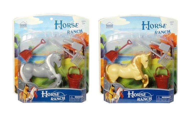 Swede, koń z grzywą, zestaw z akcesoriami