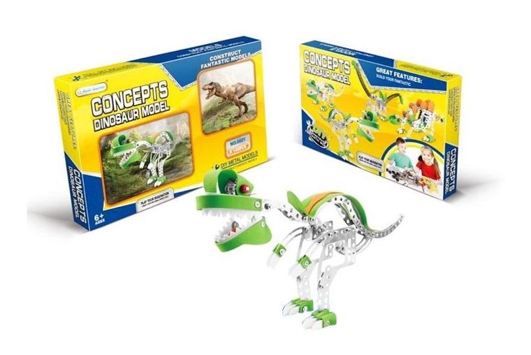 Swede, konstruktor metalowy, dinozaur