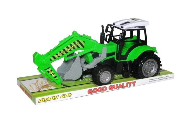 Swede, koparka, pojazd budowlany, zielony