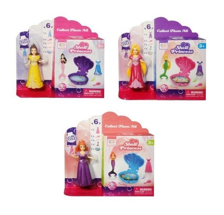 Swede, lalka w muszli, księżniczka