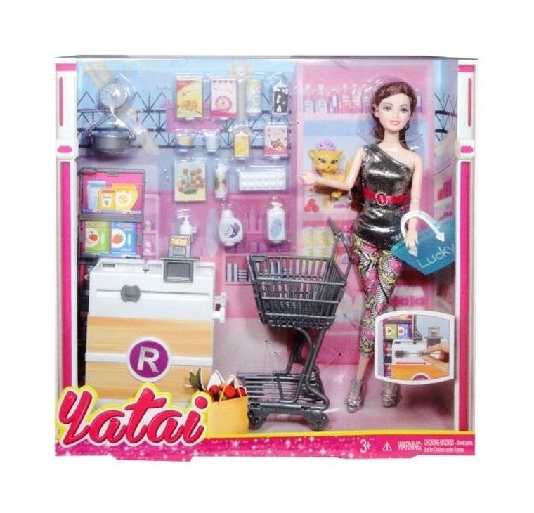 Swede, lalka w supermarkecie