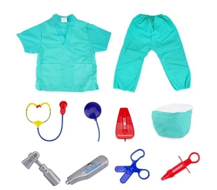 Swede, Lekarz, strój z akcesoriami