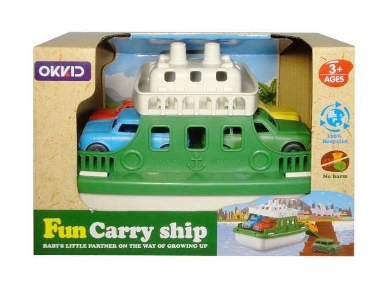 Swede, łódź prom z autkami, 4 szt.