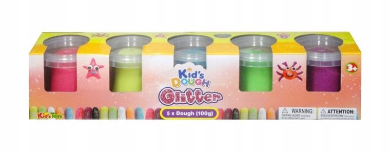 Swede, masa plastyczna, brokatowa, 5 kolorów