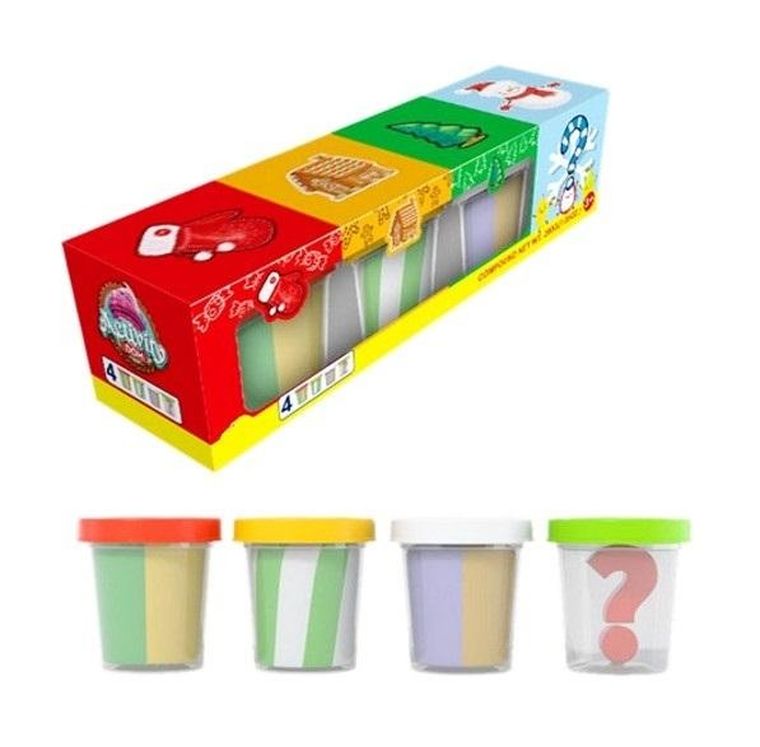 Swede, masa plastyczna z niespodzianką, 4 kolory