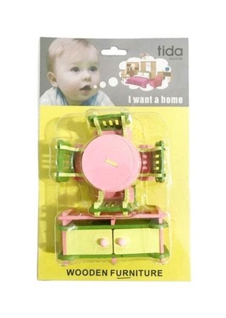 Swede, mebelki drewniane, 6 elementów