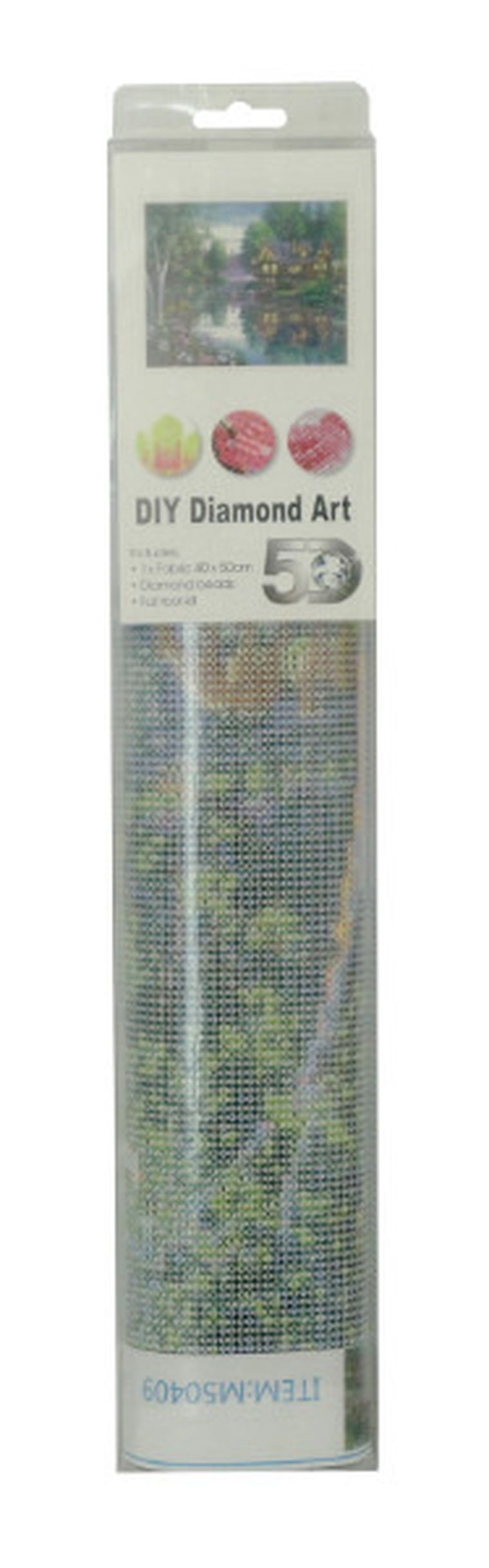 Swede, mozaika diamentowa, domek nad jeziorem