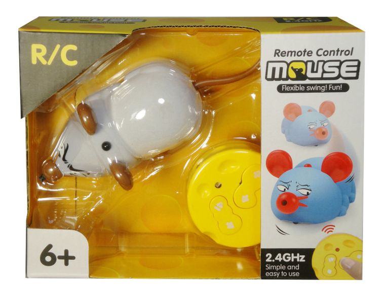 Swede, mysz, flokowana figurka, zdalnie sterowana