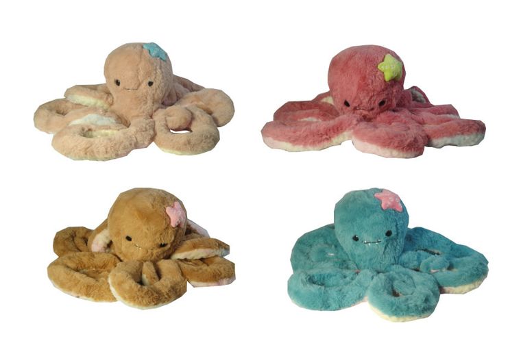 Swede, Ośmiornica, maskotka z silikonowymi przyssawkami, 45 cm, 1 szt.