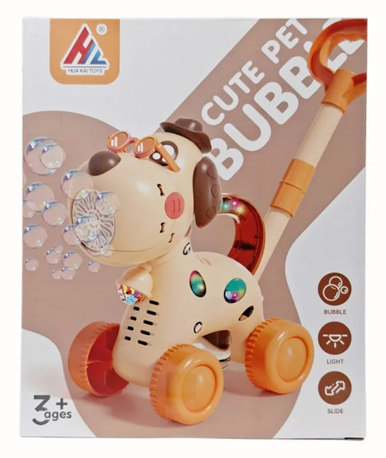 Swede, piesek, pchacz do robienia baniek, interaktywny