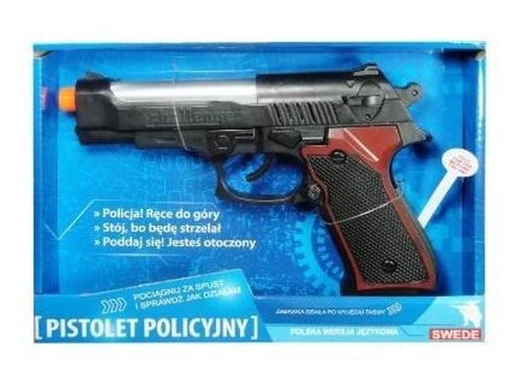 Swede, pistolet policyjny z polskim modułem dźwiękowym