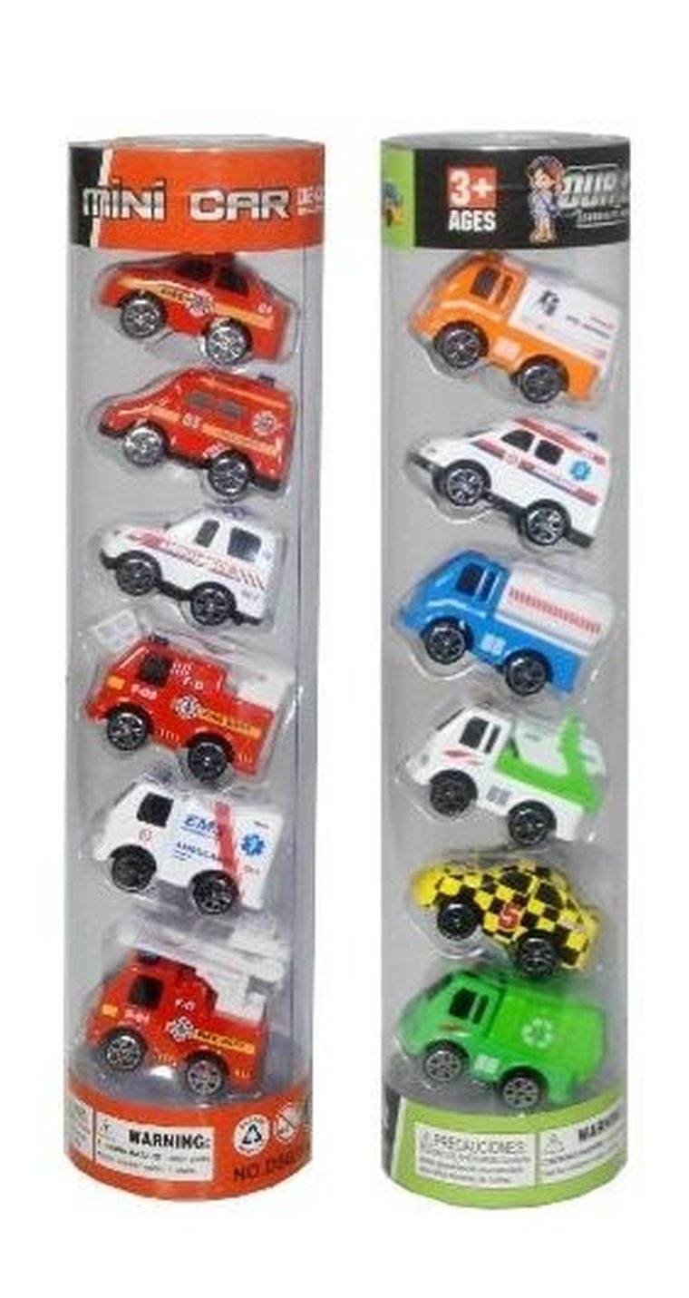 Swede, pojazdy w tubie, 6 szt.