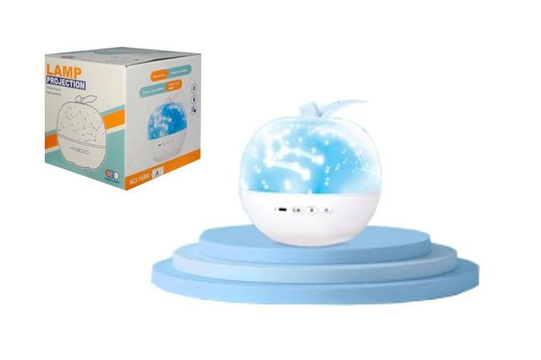 Swede, projektor lampka pokojowa z obrotowym ekranem