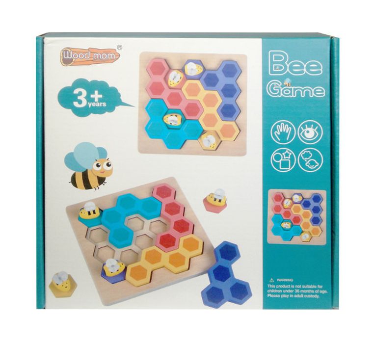 Swede, pszczółki, drewniana układanka