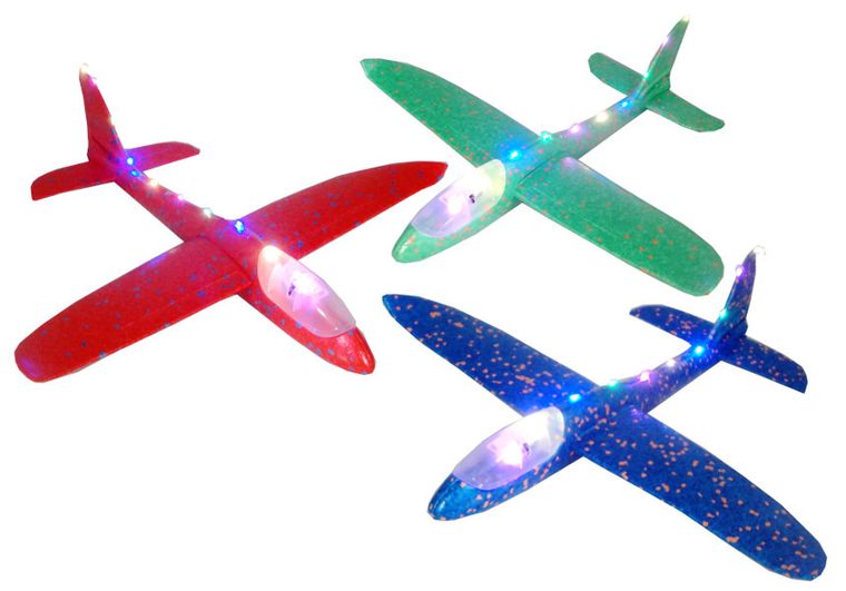 Swede, samolot styropianowy ze światłem, 48 cm
