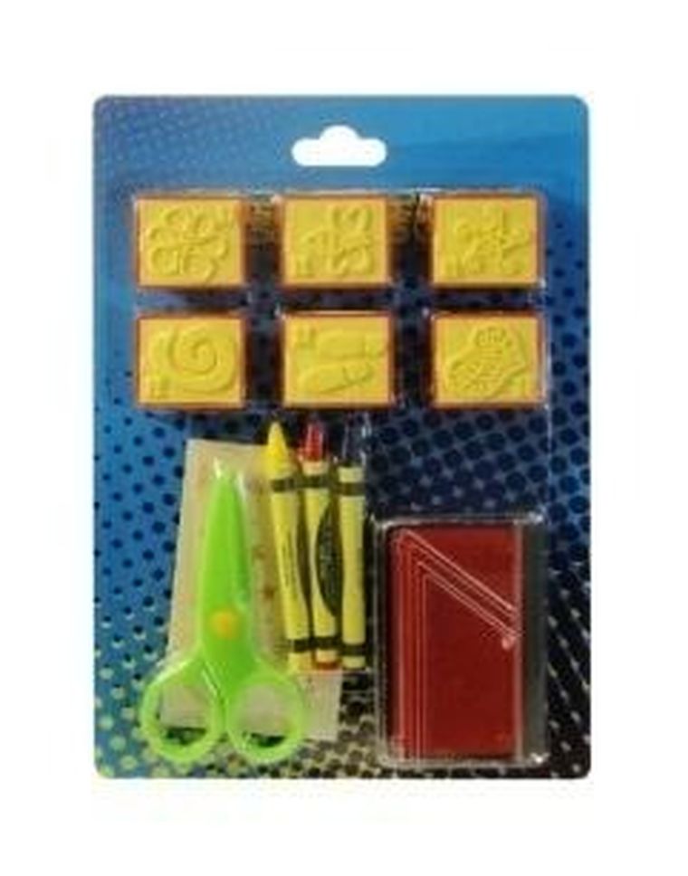 Swede, stemple z akcesoriami, czerwony