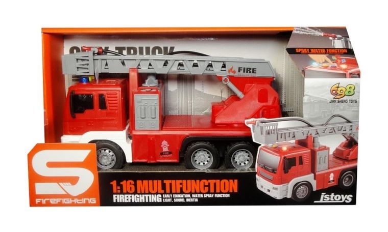 Swede, straż pożarna, pojazd interaktywny lejący wodą