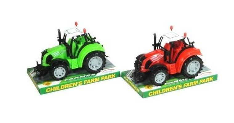 Swede, traktor z białym dachem