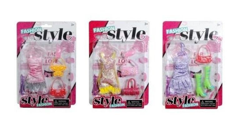 Swede, ubranko dla lalki, sukienka z torebką i butami