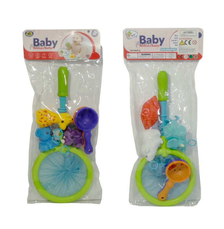 Swede, zabawka do kąpieli sitko 2w1 wędka ze zwierzątkami