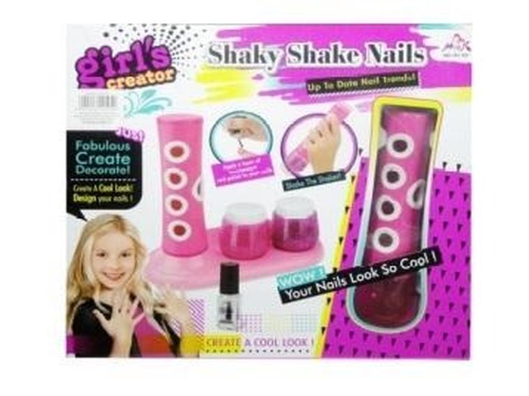 Swede, zestaw piękności do paznokci, różowo-biały