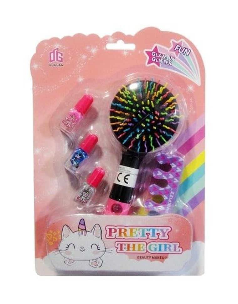 Swede, zestaw piękności do paznokci, różowy