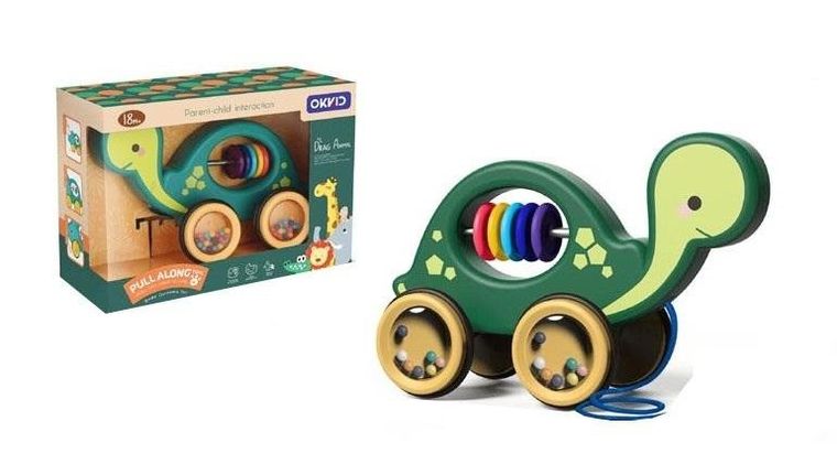 Swede, żółw, zabawka do ciągnięcia