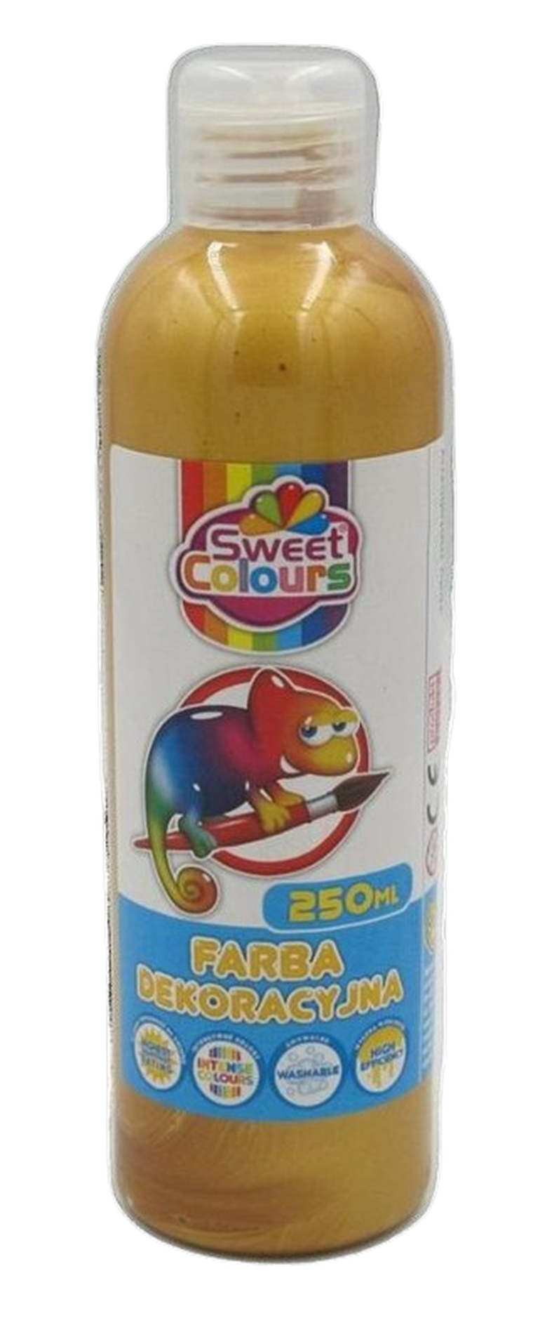 Sweet Colours, farba dekoracyjna, metaliczna złota, 250 ml