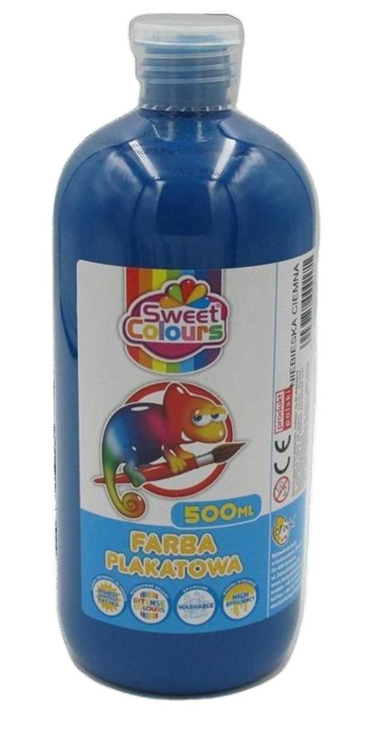 Sweet Colours, farba plakatowa, ciemnoniebieska, 500 ml