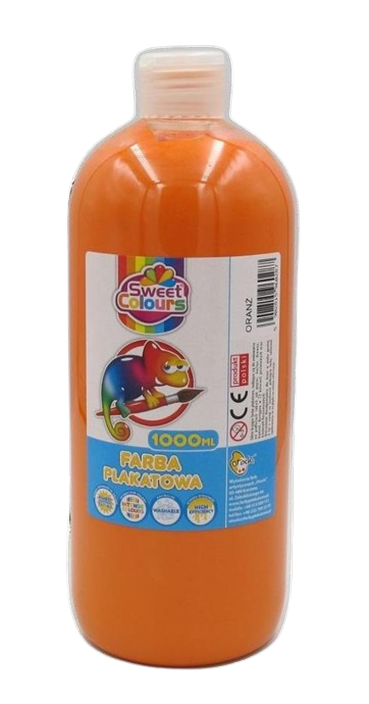 Sweet Colours, farba plakatowa, oranż, 1000 ml