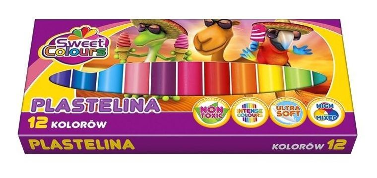 Sweet Colours, plastelina, 12 kolorów