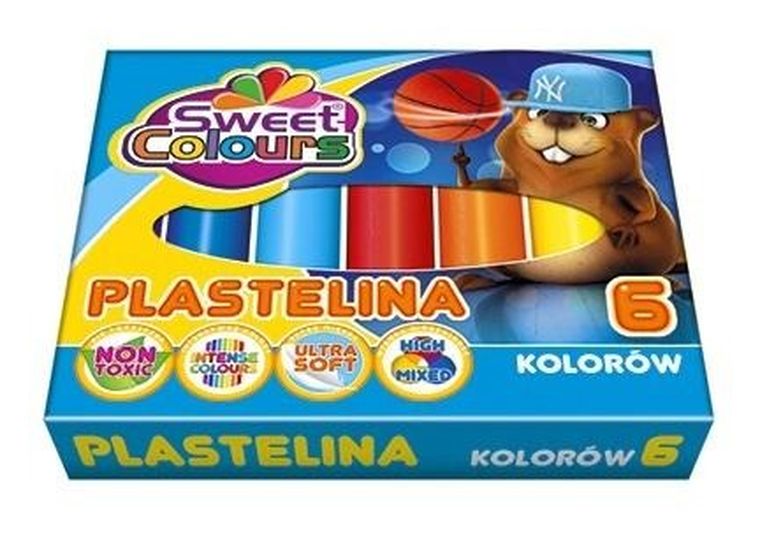 Sweet Colours, plastelina, 6 kolorów