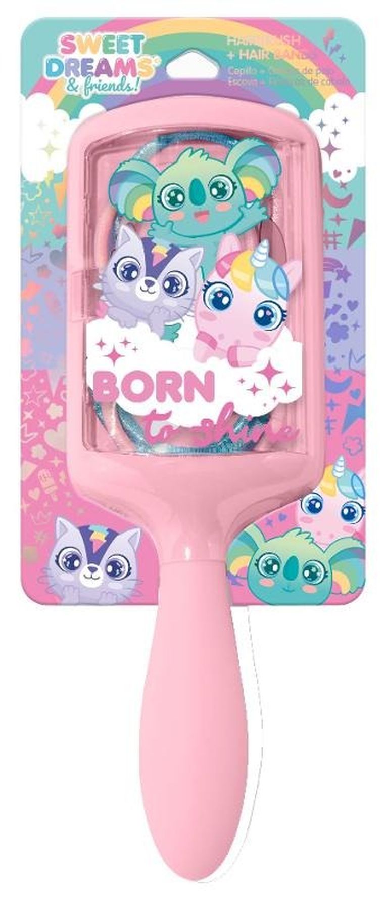 Sweet Dreams, szczotka z gumkami do włosów