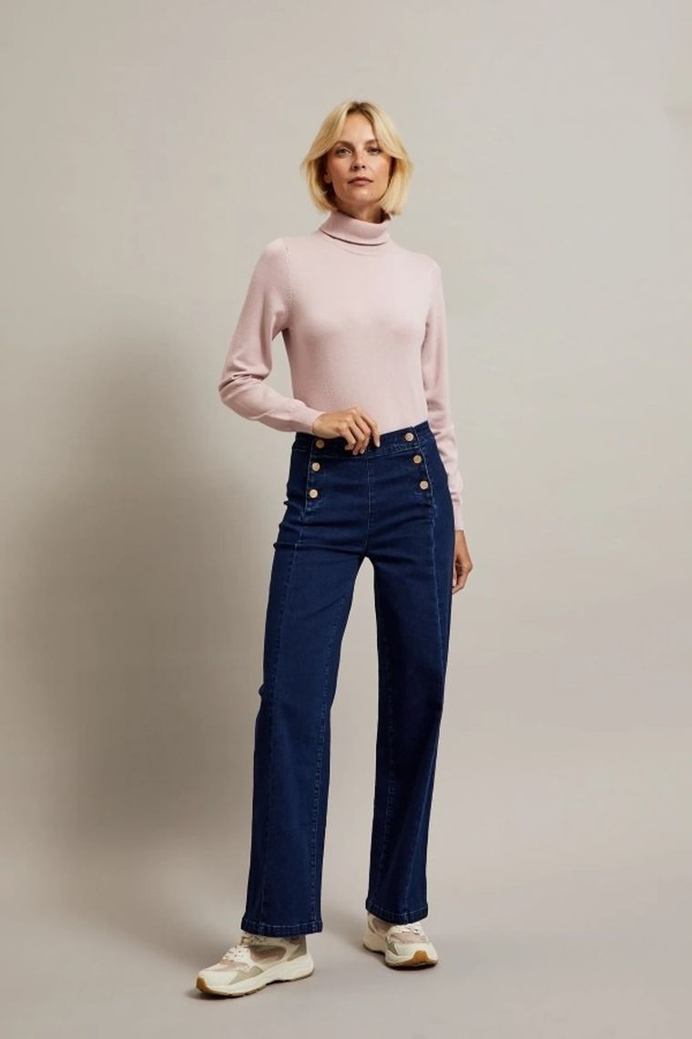 Sweter damski, różowy, Moodo