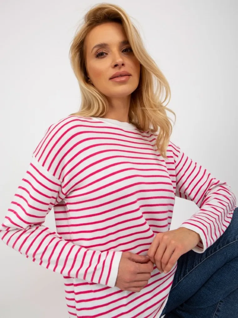 Sweter damski z wełną, mix, Rue Paris