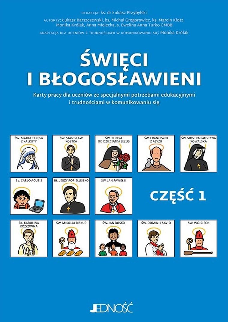 Święci i błogosławieni. Karty pracy dla uczniów ze specjalnymi potrzebami edukacyjnymi i trudnościami