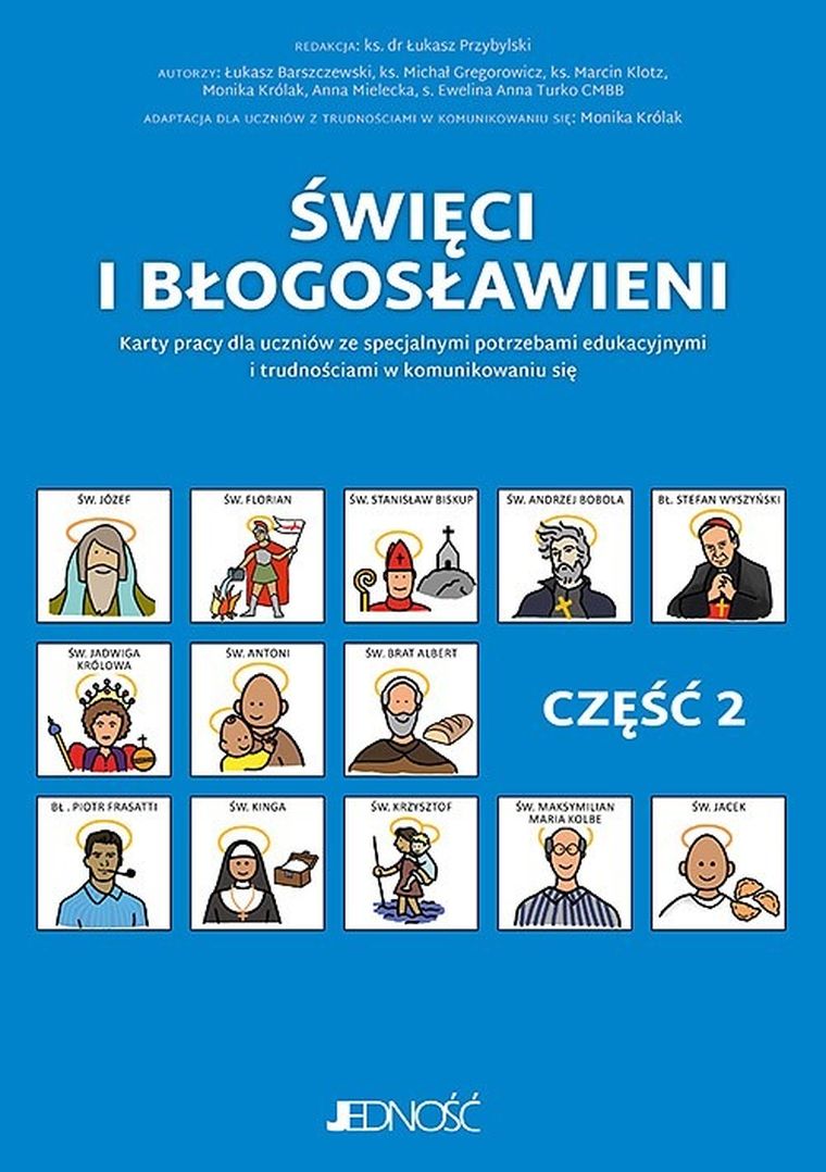 Święci i błogosławieni. Karty pracy dla uczniów ze specjalnymi potrzebami edukacyjnymi i trudnościami
