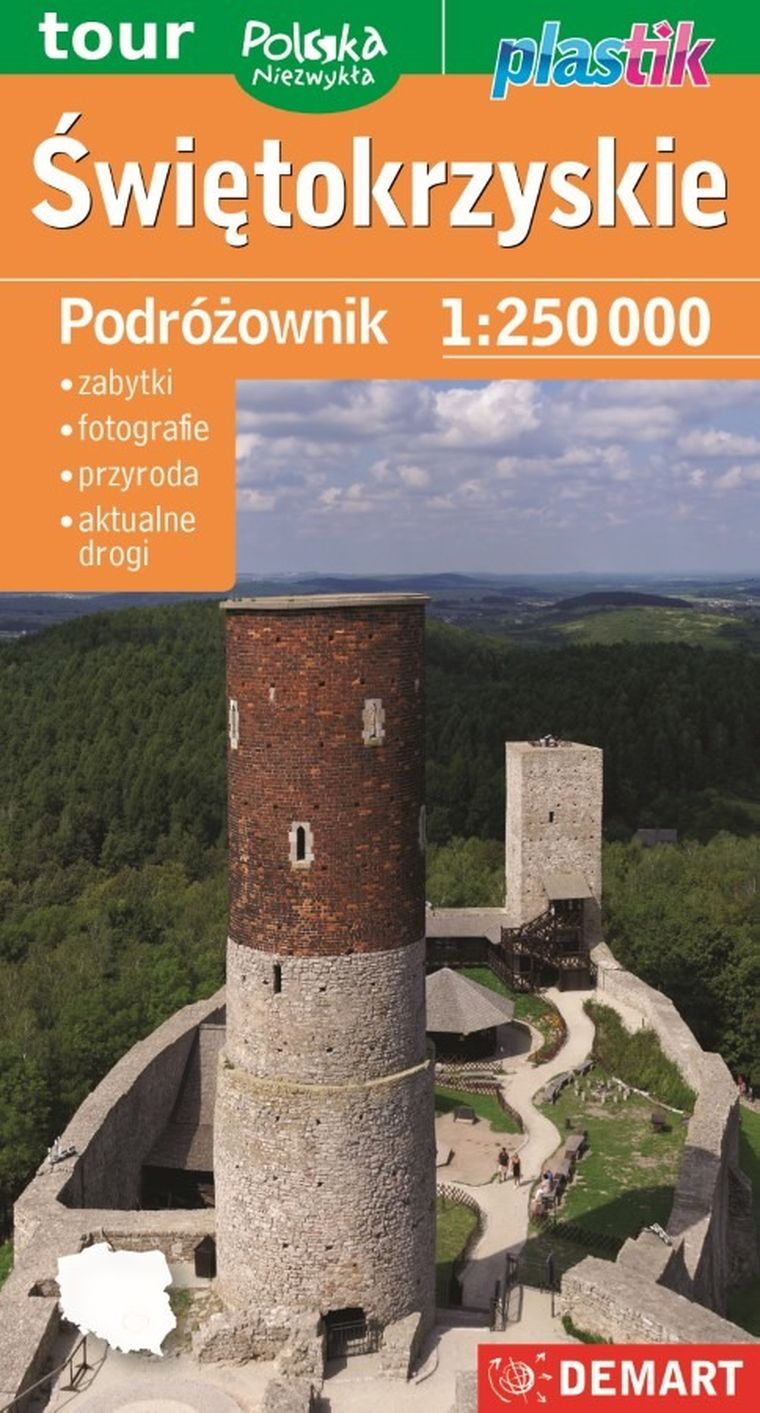 Świętokrzyskie - mapa turystyczna plastik