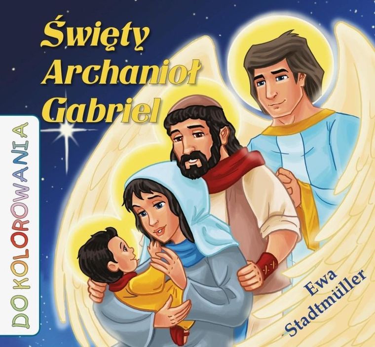 Święty Archanioł Gabriel. Kolorowanka