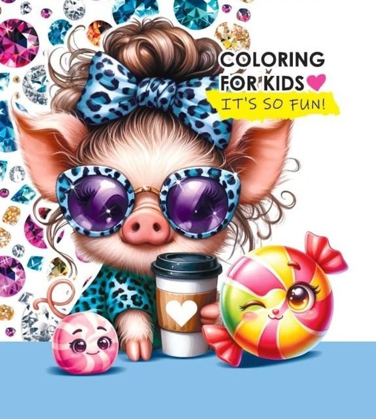 Świnka. Kolorowanka