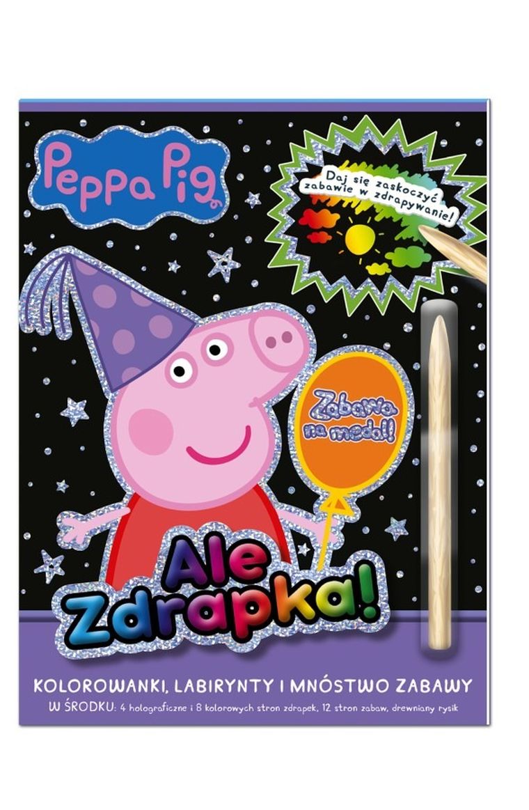 Świnka Peppa. Ale zdrapka! Część 2. Zabawa na medal!