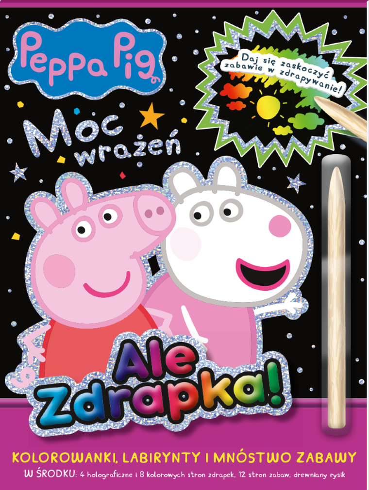Świnka Peppa. Ale zdrapka! Moc wrażeń