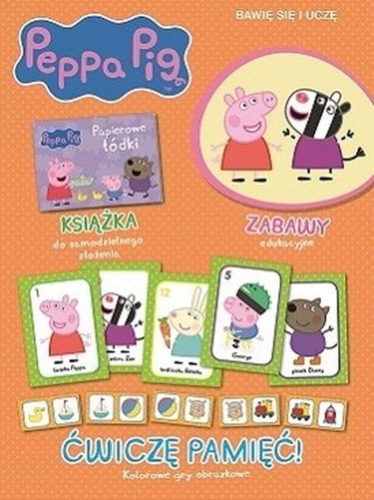 Świnka Peppa. Ćwiczę pamięć, bawię się i uczę